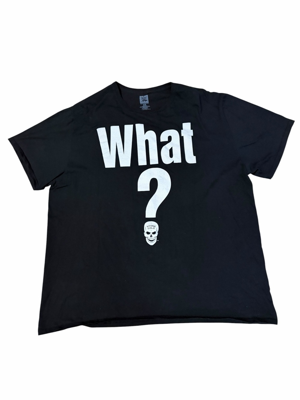 WWE Stone Cold Steve Austin WHAT? Shirt Men’s 2XL Skull Flames Wrestling